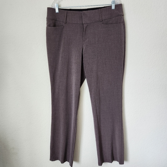 Apt. 9 Pants - Apt. 9 Women's Business Casual Heathered Brown Trousers/Slacks/Pants, Size 14